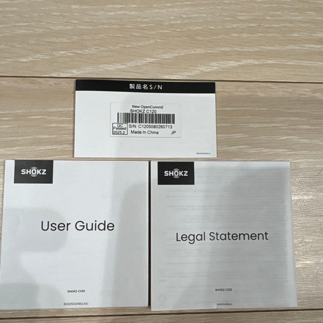 【新品・未使用】Shokzマイク付骨伝導ワイヤレスヘッドホン