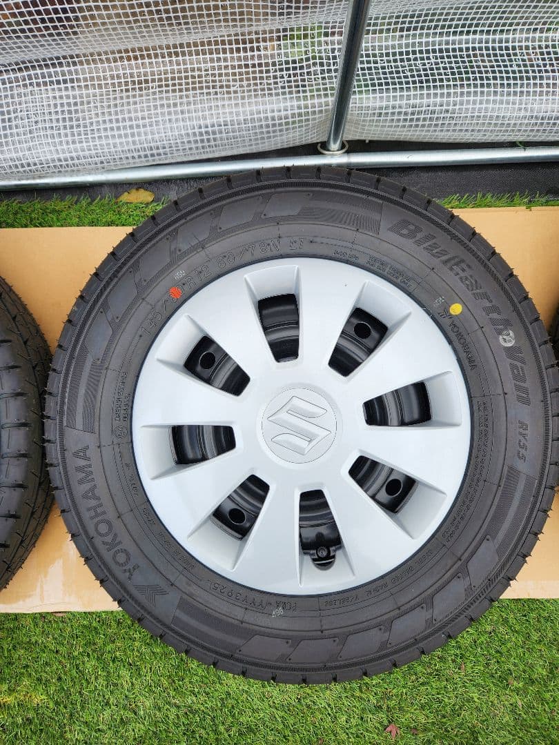 エブリィDA17V新車外し 12インチ タイヤホイールセット