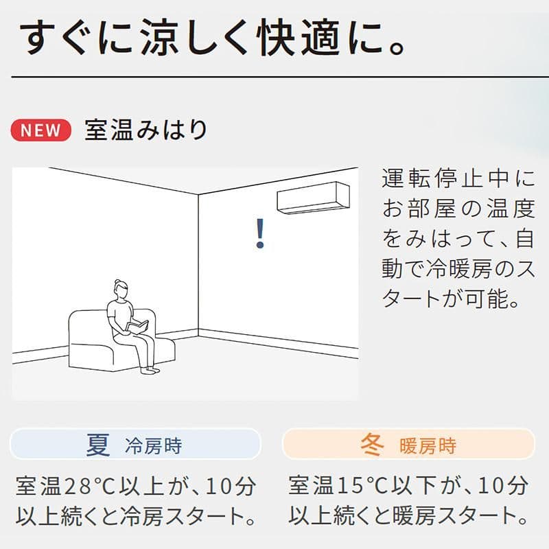 新品未使用パナソニックエアコンCS-405DFL2-W14畳用エオリアFシリーズ