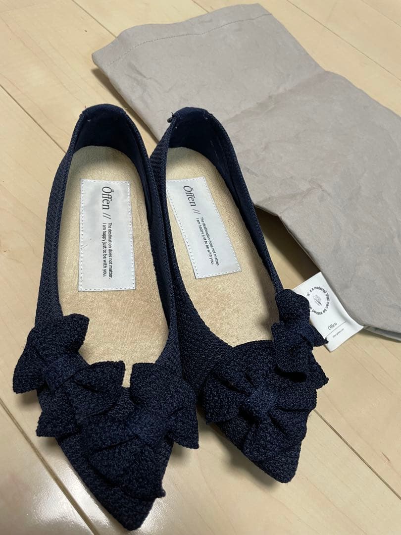 フラットシューズ　offen サイズ38⭐️再度出品します