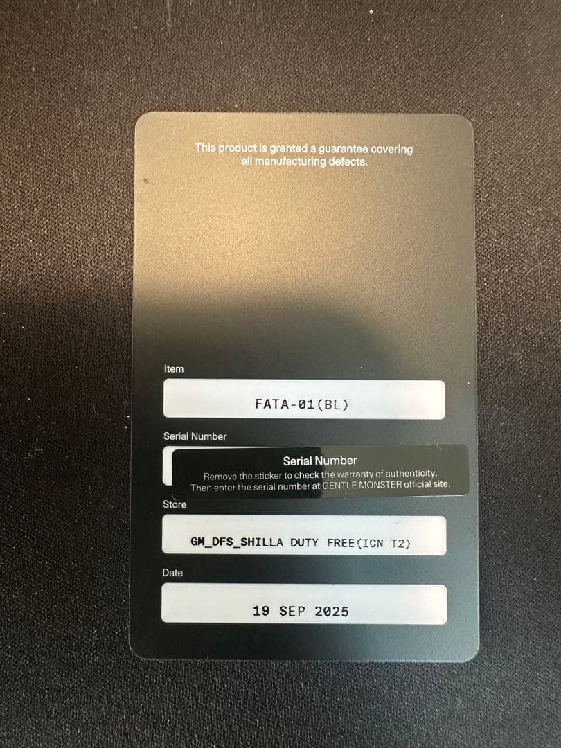 小物 Gentle monster FATA-01(BL)