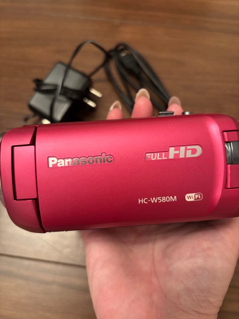 中古美品 Panasonic HC-W580M フルHD ビデオカメラ　ピンク
