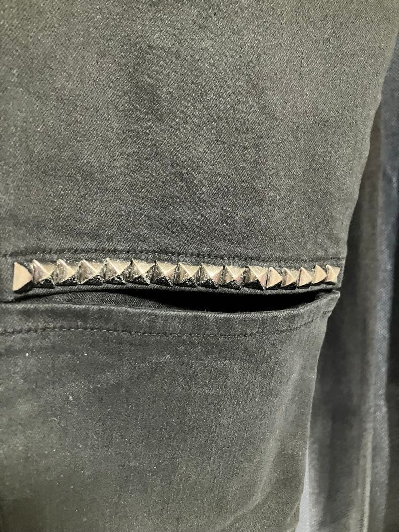 ヒステリックグラマー　ブラック　スタッズデニム　31インチ　ひざ開き加工