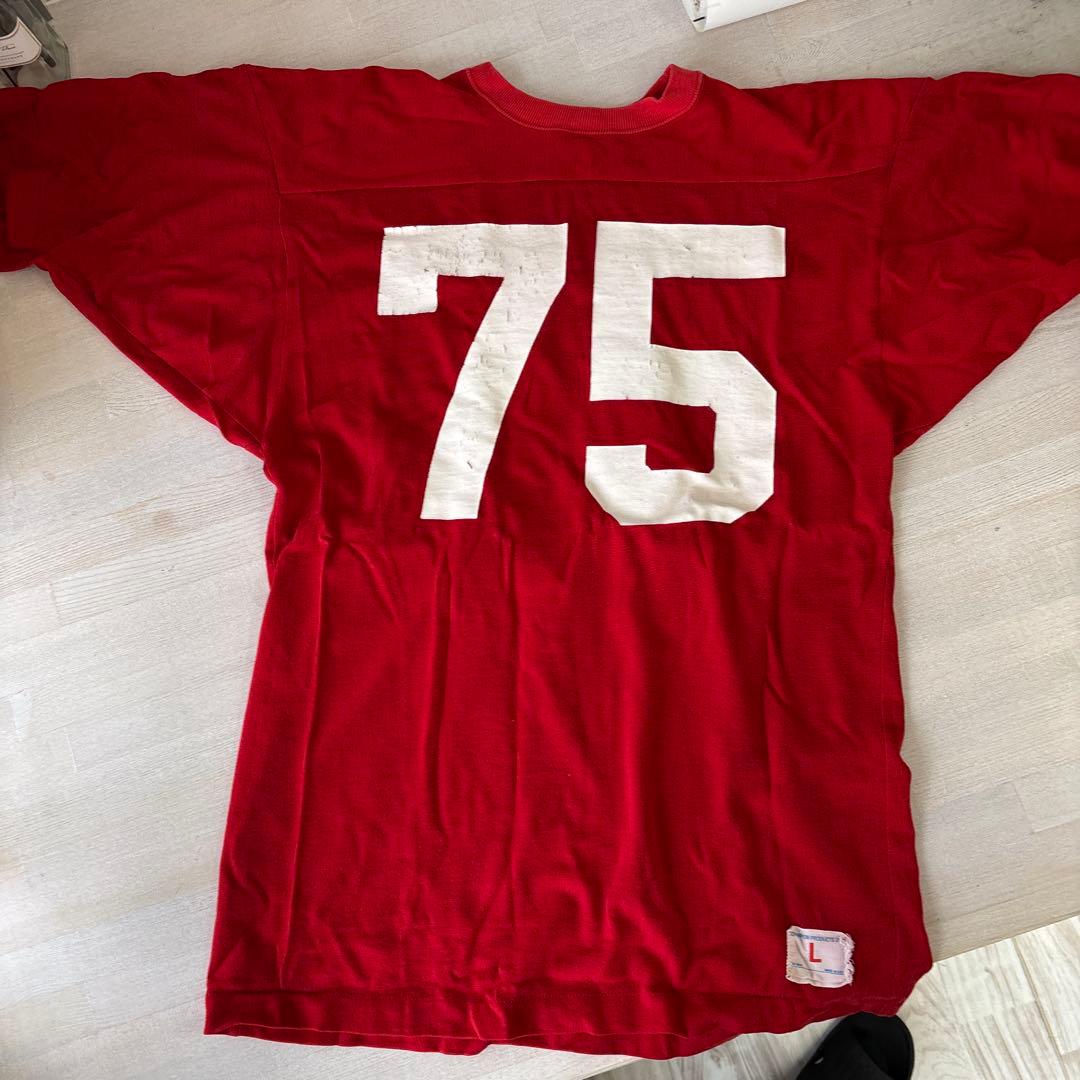 Champion フットボールシャツ　70's〜80's後期バータグ