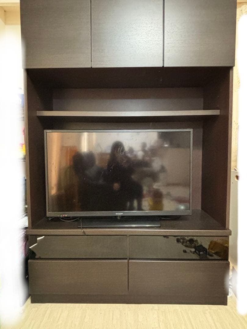 ニトリ　テレビボード(Nウォーレン 120)ダークブラウン テレビボード