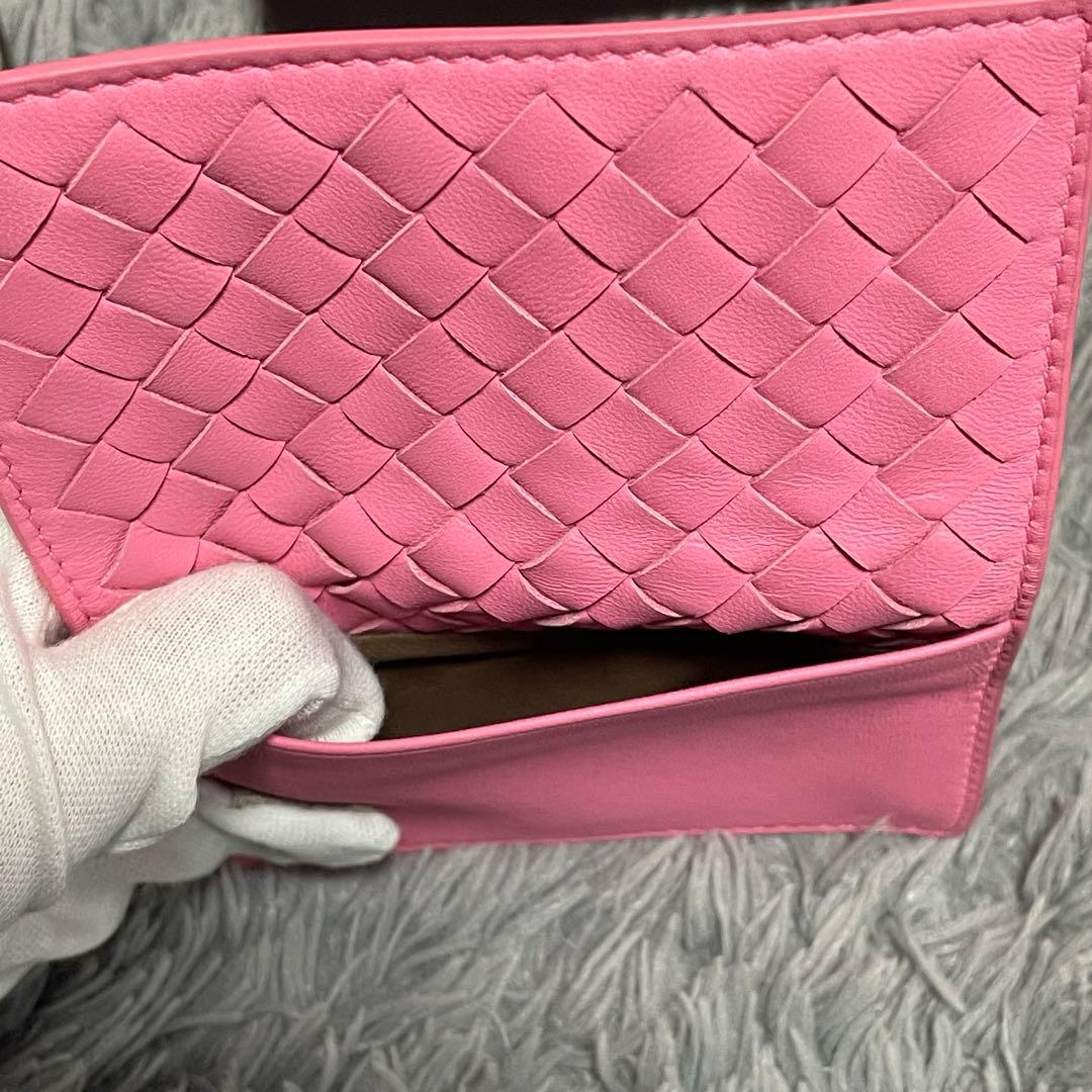 【未使用】BOTTEGA VENETA ピンク名刺入れ