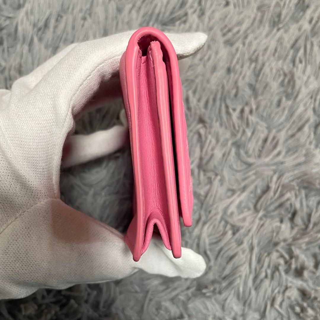 【未使用】BOTTEGA VENETA ピンク名刺入れ