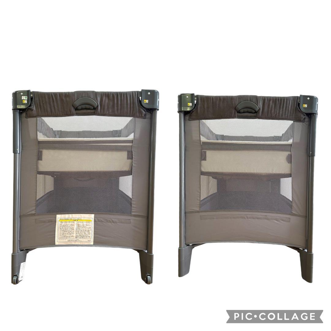 美品　アップリカ　ココネル　エアー　プラス　ベビーベッド　ベビーサークル