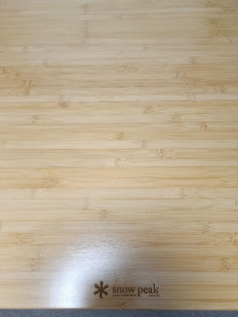《美品》スノーピーク　ワンアクションテーブルロング竹〈LV-015TR〉