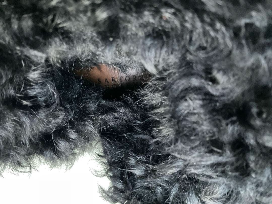 SARTORE サルトル　エンジニアブーツ　ムートンファー　36 黒　23cm