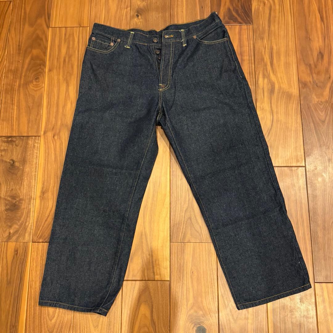 エビスジーンズ EVISU 40インチ インディゴ デニム 金虎刺繍 ほぼ未使用