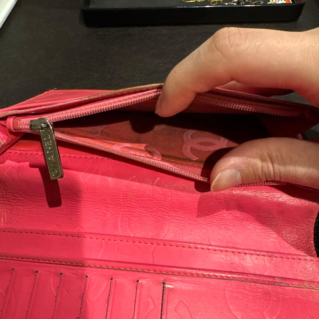 CHANEL シャネル 長財布 カンボン ラムスキン ブラック　ココマーク
