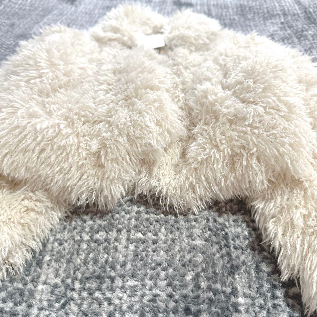 新品タグ付 完売品 チコ Chico プードルコート アイボリー ファーコート