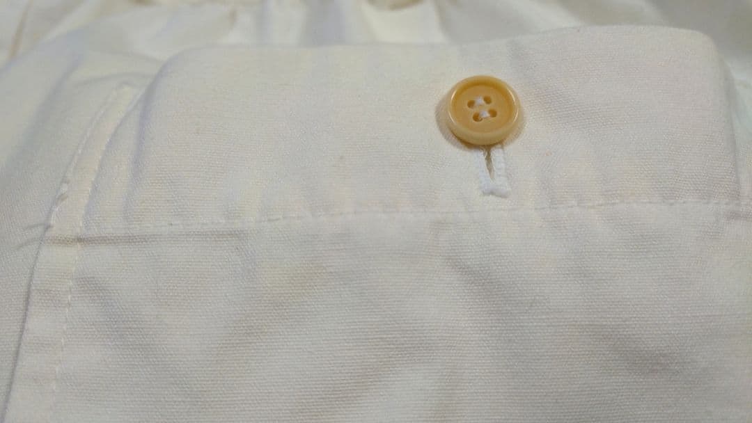 【美品】コムデギャルソン オムプリュス ホワイト 綿パン 男性Ｓで女性Lサイズ