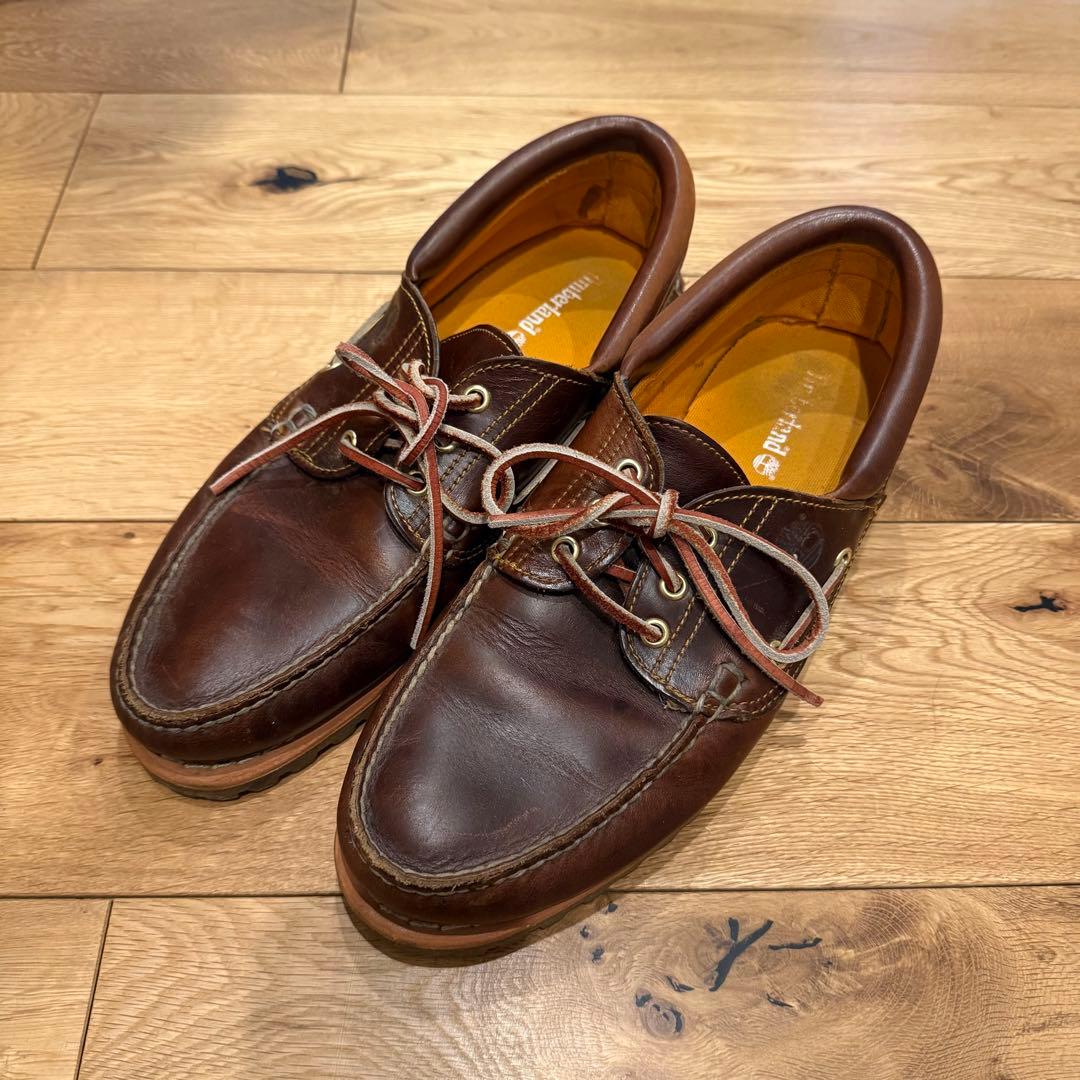 Timberland ブラウンデッキシューズ　3eye 11.5