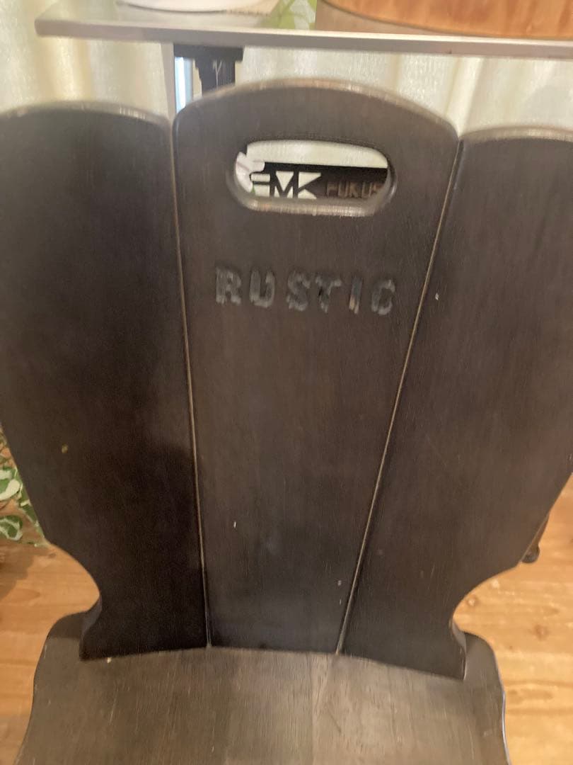 昭和レトロ　カリモク RUSTICオーク材 ダイニング チェア 楔式