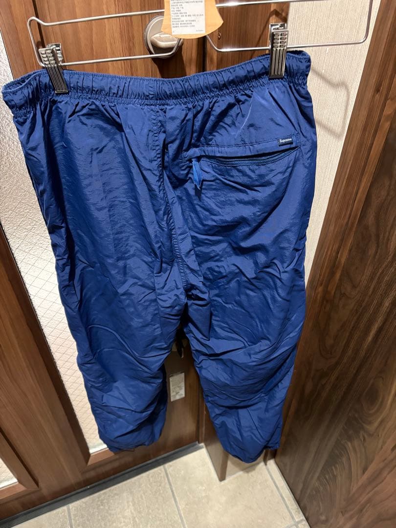 オールド　シュプリーム　トラックパンツ　刺繍ロゴ　ネイビー　S