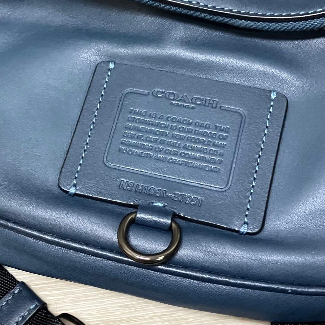 COACH コーチ　リビントン ベルトバッグ　ウエストバック37951 ネイビー