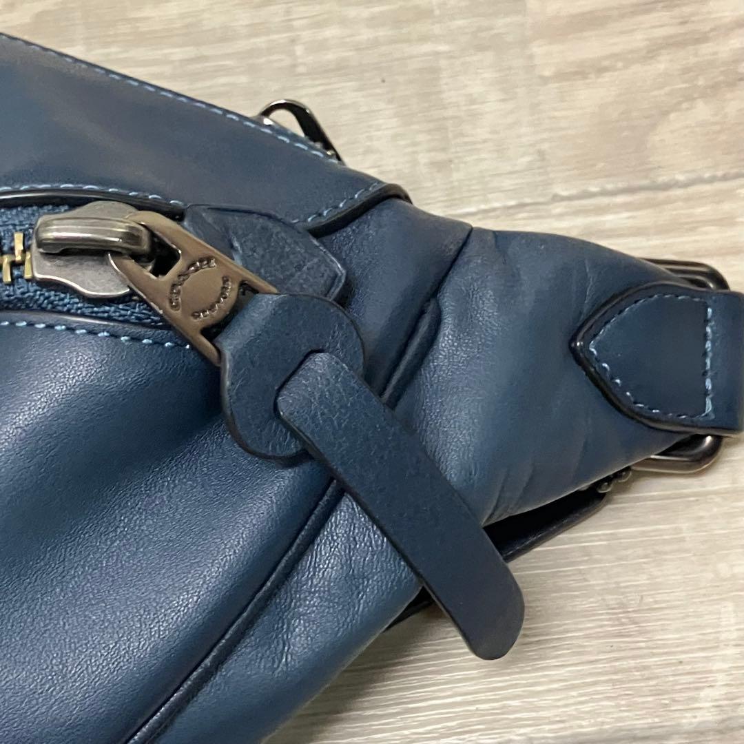 COACH コーチ　リビントン ベルトバッグ　ウエストバック37951 ネイビー