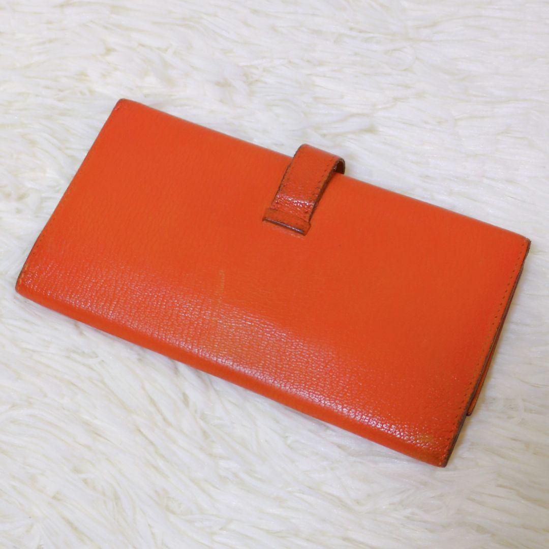 HERMES エルメス ベアン 長財布 三つ折り デュプリ ヴォーエプソン