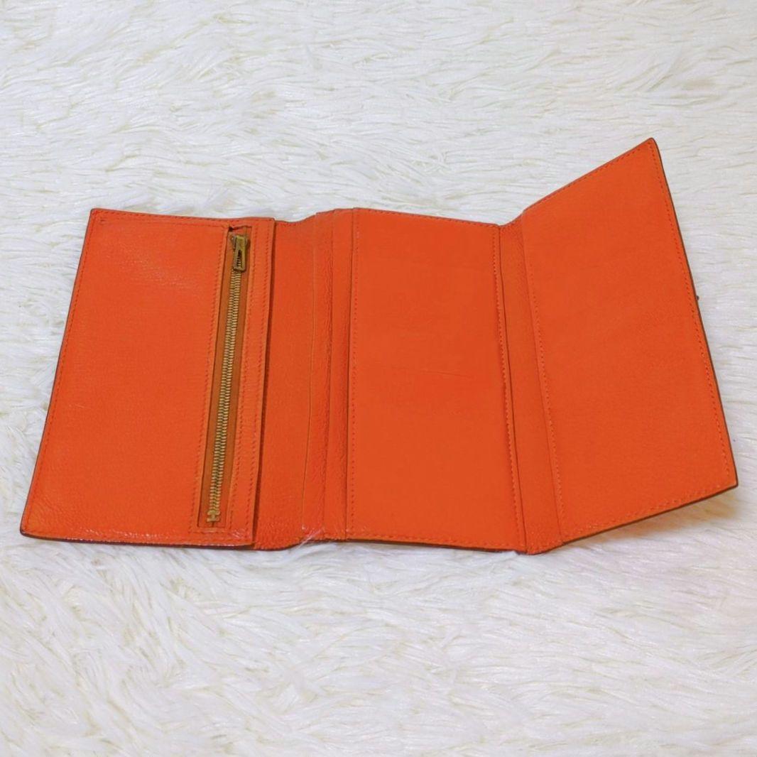 HERMES エルメス ベアン 長財布 三つ折り デュプリ ヴォーエプソン