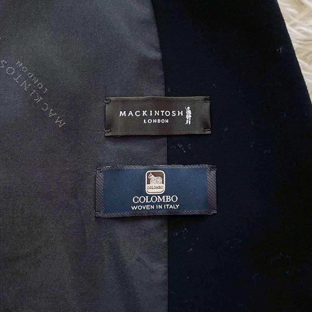 マッキントッシュ　ロンドン　セットアップ　スーツ　黒　イタリア製生地