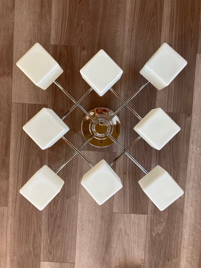 お値下げ中！9灯 シーリングライト 立方体デザイン