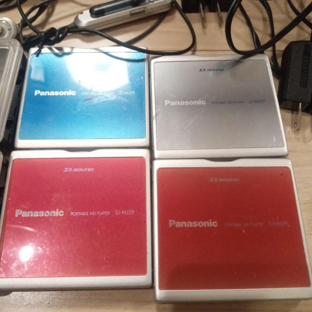mdプレーヤー　パナソニックsj mj59 4台セット　ジャンク