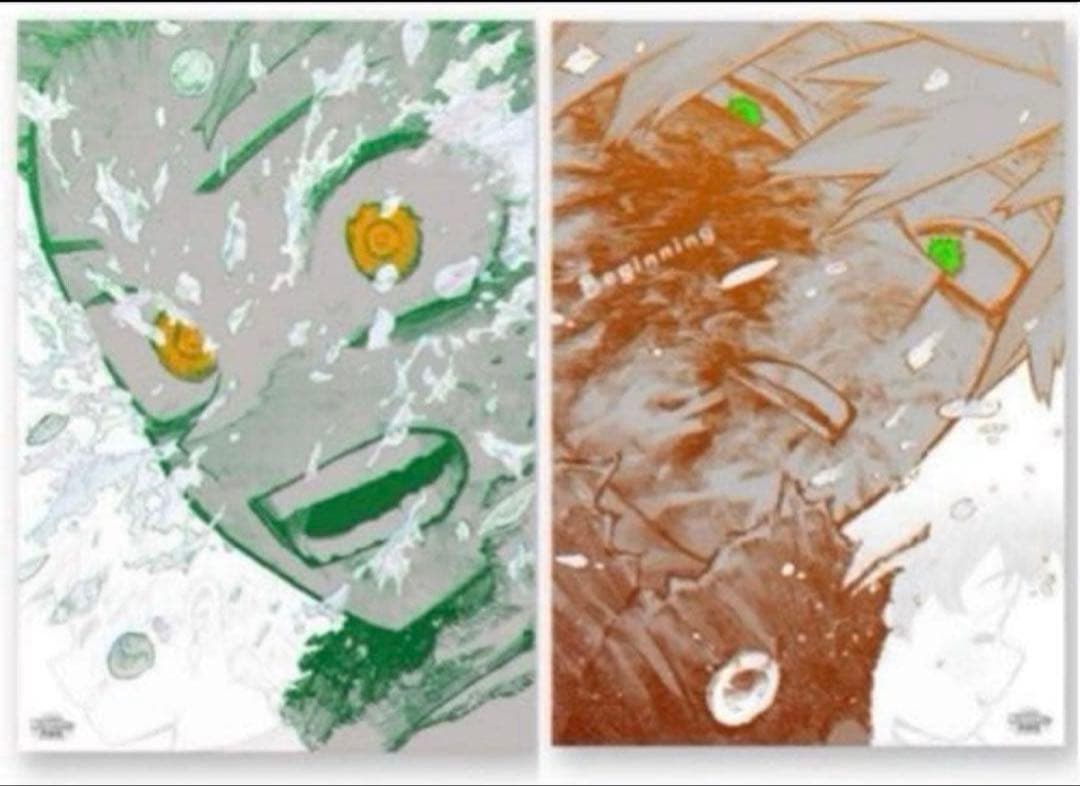 僕のヒーローアカデミア　原画展　アートポスター2枚セット　③