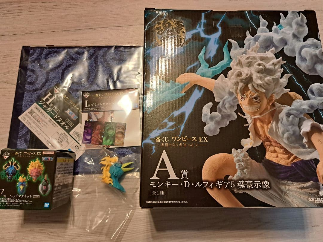 一番くじ ワンピース A賞ルフィ F賞 マルコ 他4点セット