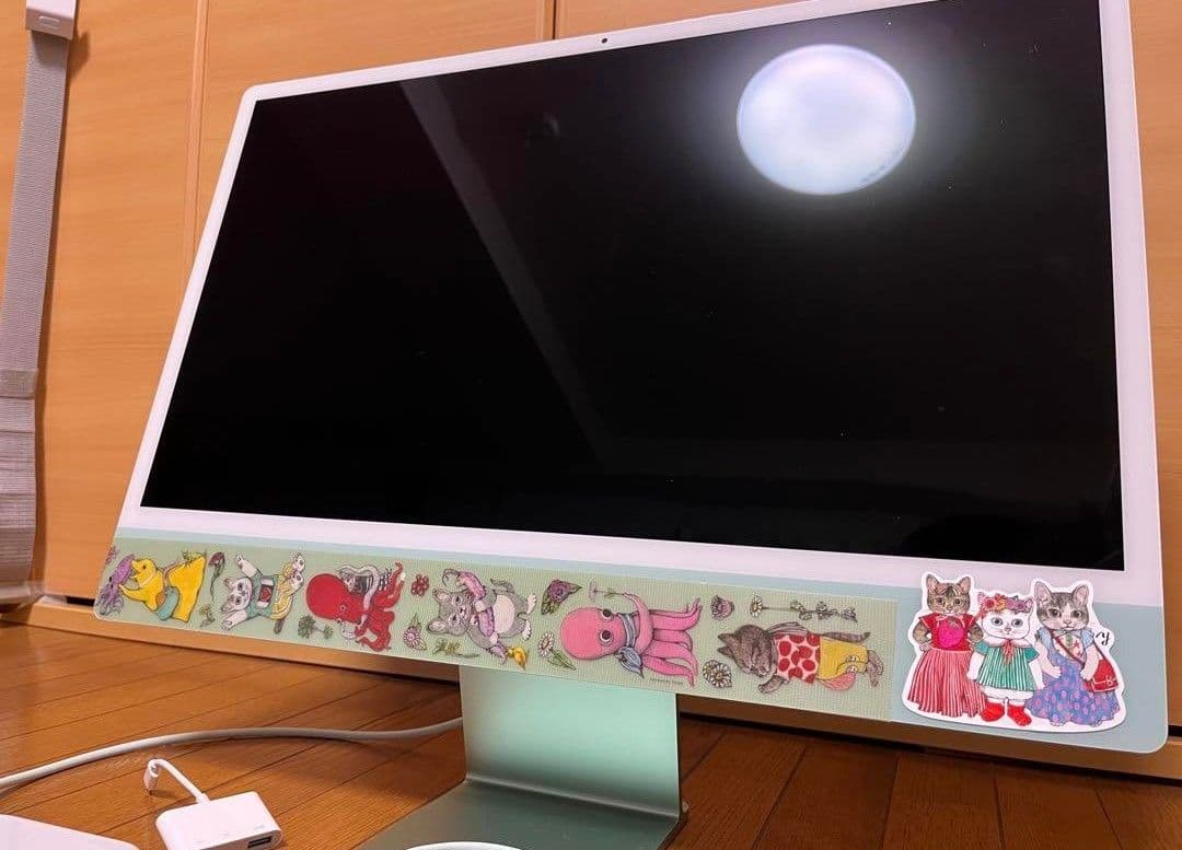 imac 24インチ 2021 ヒグチユウコ シール付き