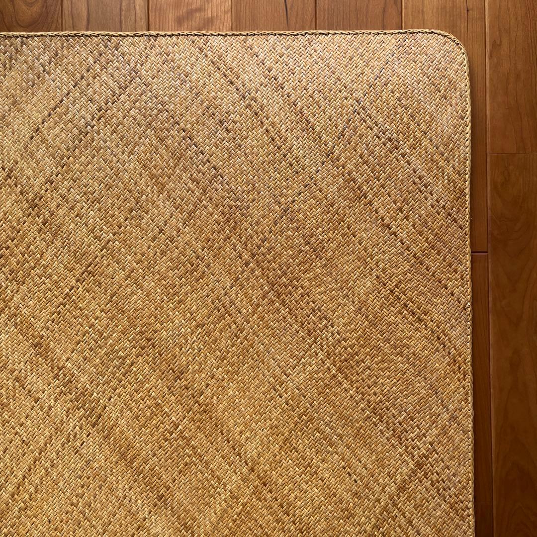 【ひーこ】籐あじろ布裏張り180✖️230