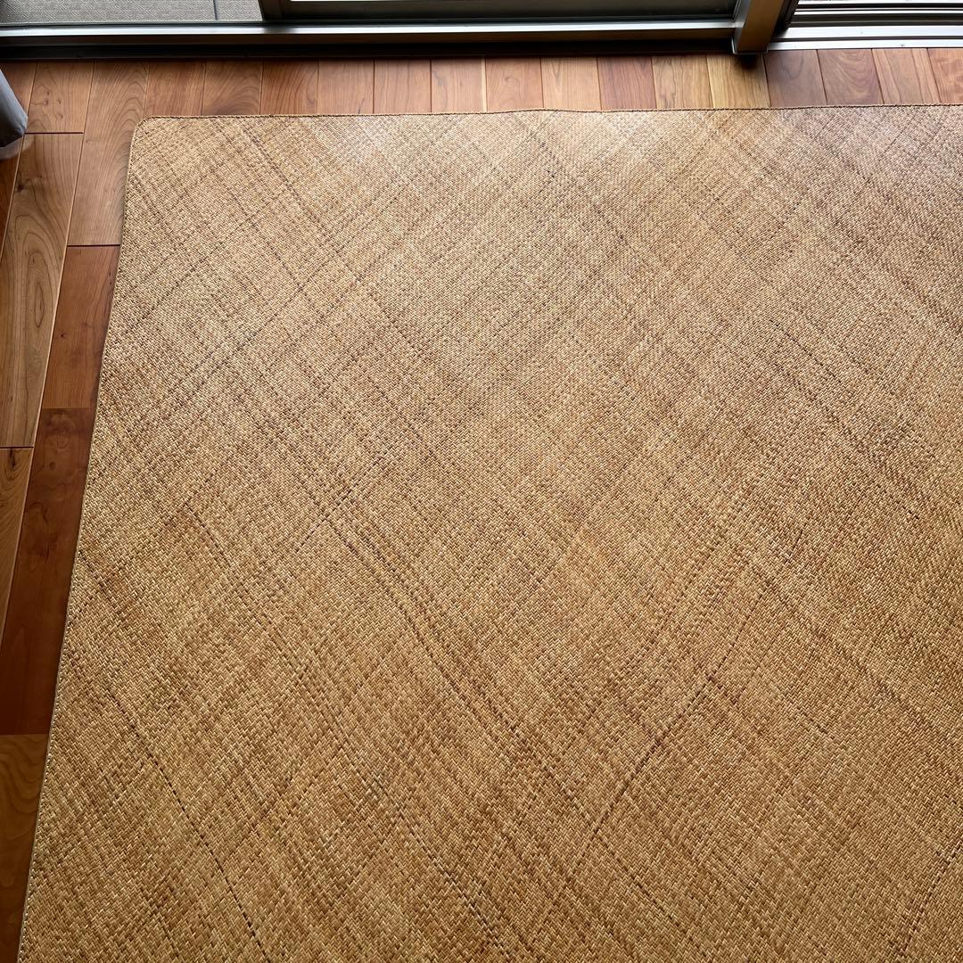 【ひーこ】籐あじろ布裏張り180✖️230