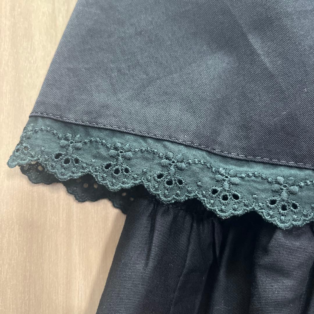 PEACE NOW（ピースナウ）　フレアミニスカート　黒