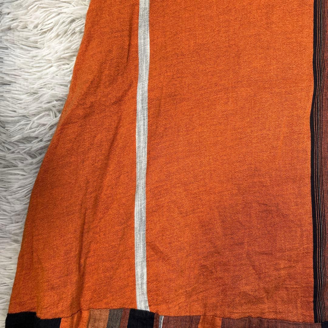 【美品】tamaki niime fuwa-T LONG ラウンドネック 平織り