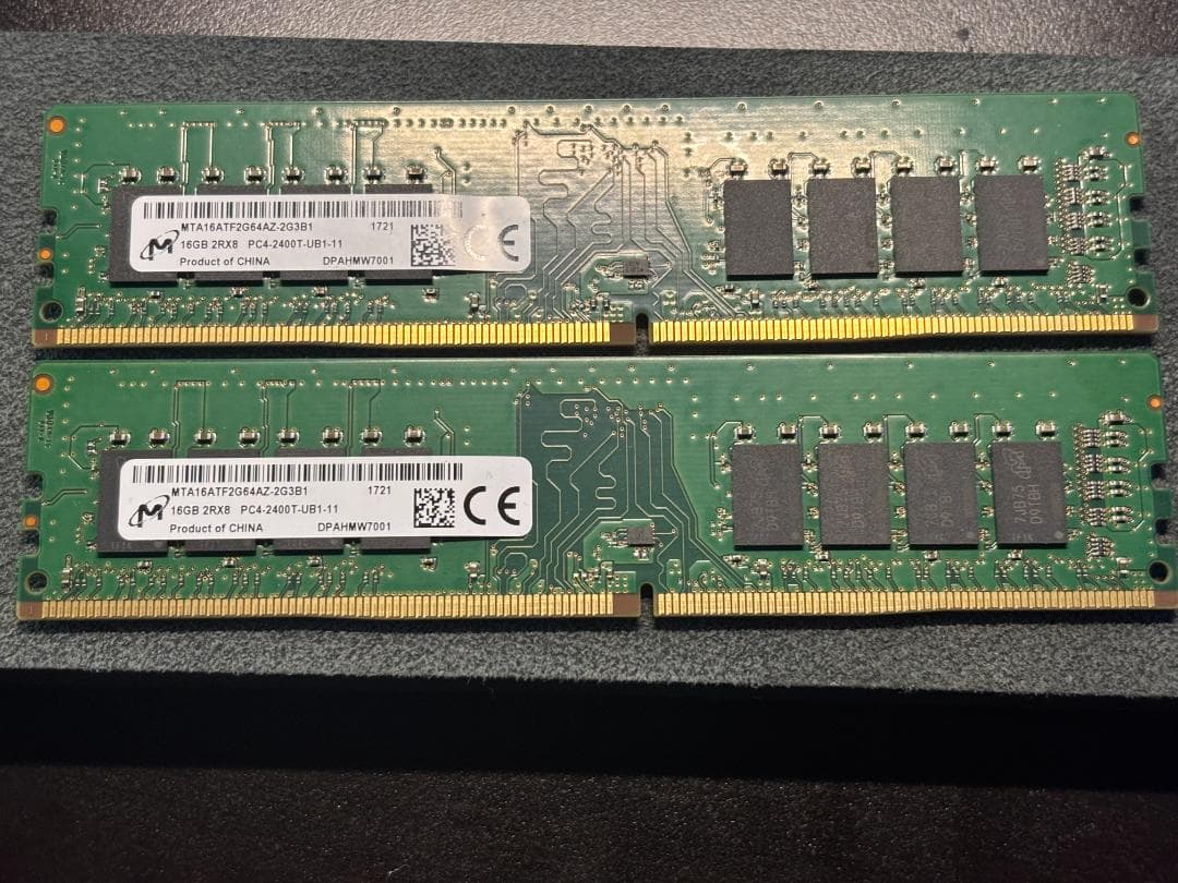 DDR4メモリ 16GB×2