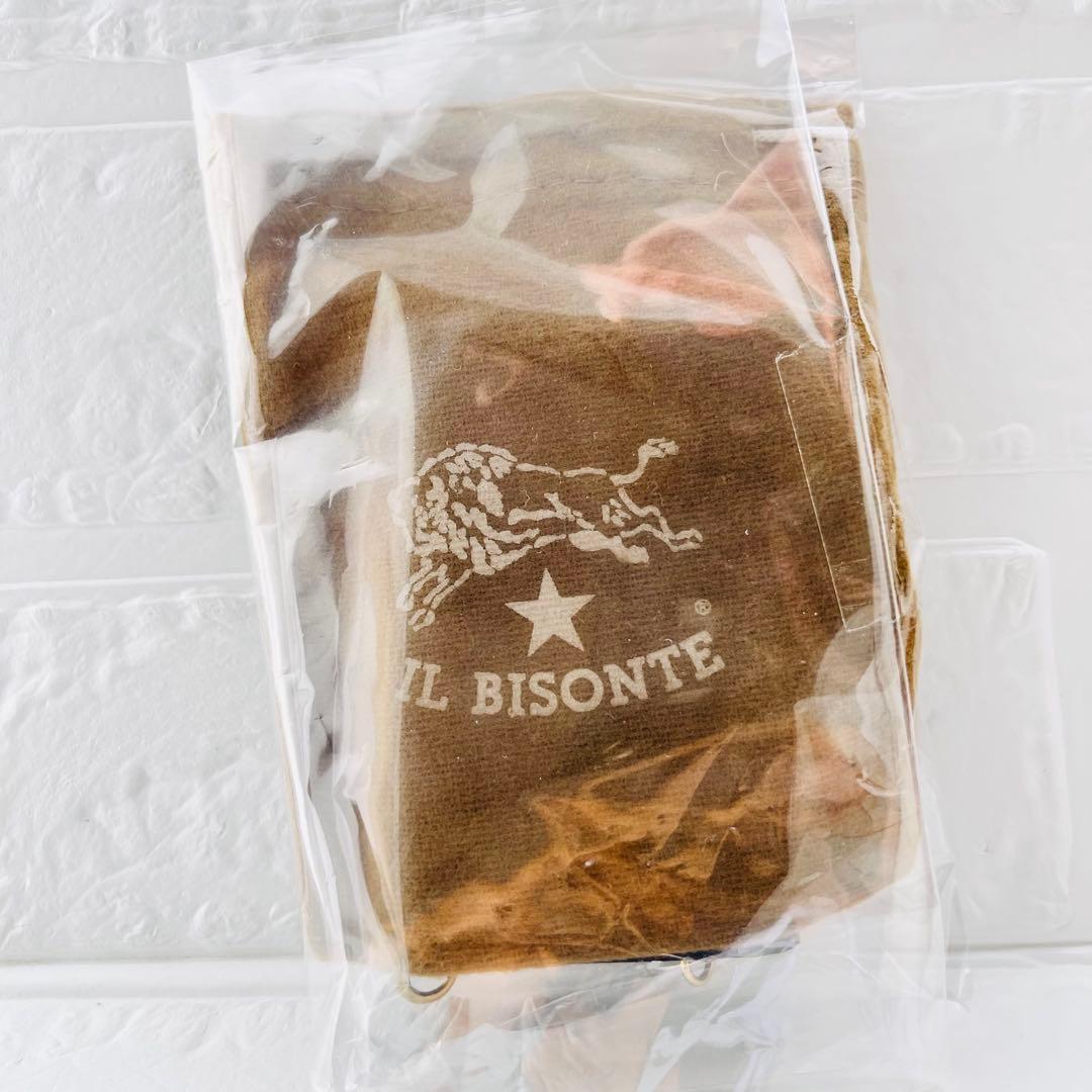 【新品タグ付き】IL BISONTE ブラック キーケース 箱無し 巾着付き