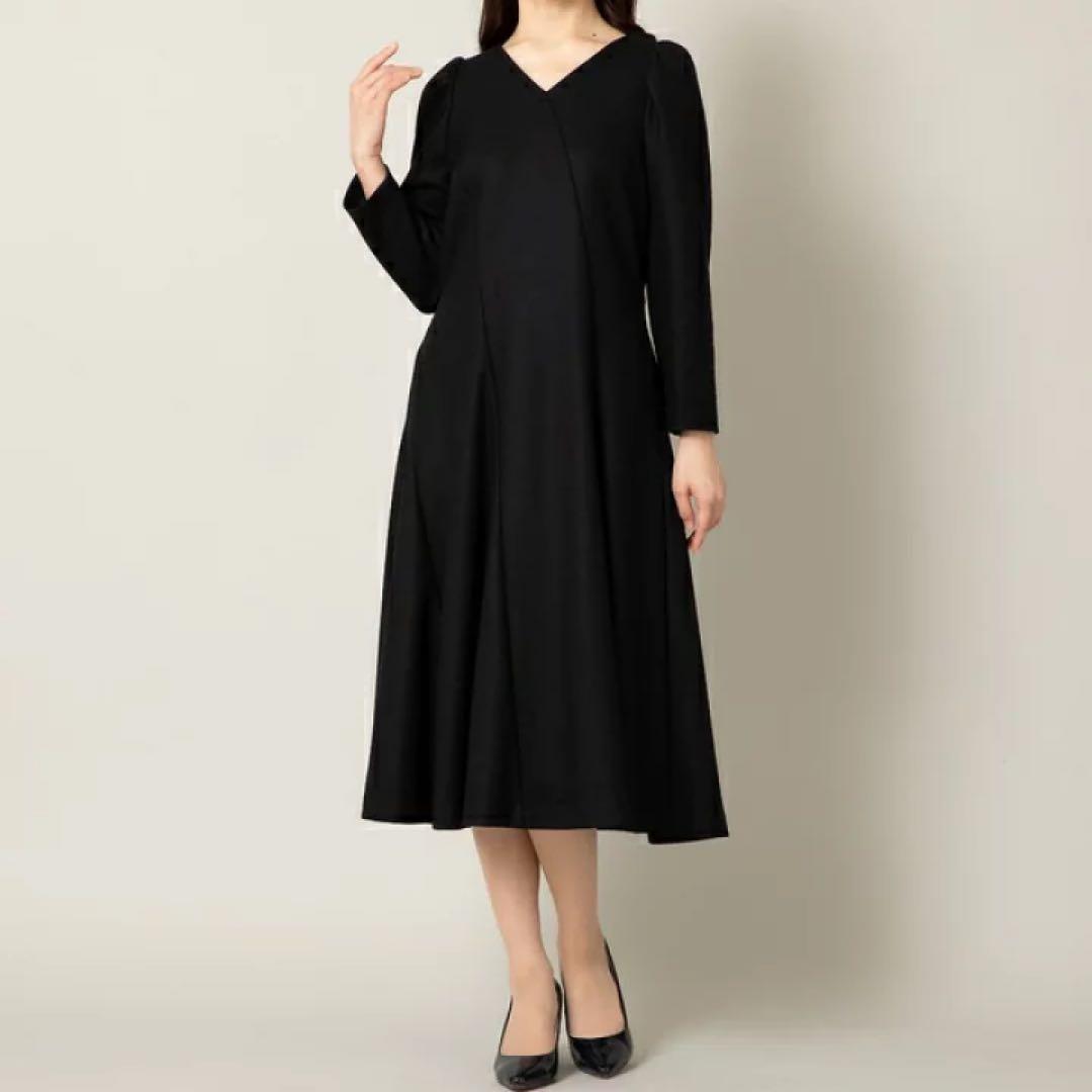 ローズティアラ エスカルゴ ワンピース ロング リボン 大きいサイズ 22AW