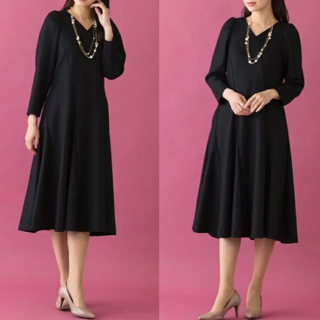 ローズティアラ エスカルゴ ワンピース ロング リボン 大きいサイズ 22AW