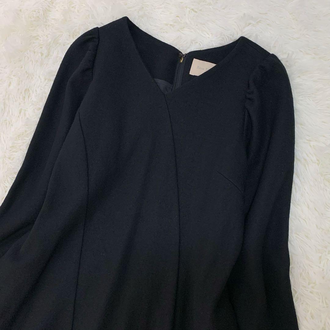 ローズティアラ エスカルゴ ワンピース ロング リボン 大きいサイズ 22AW