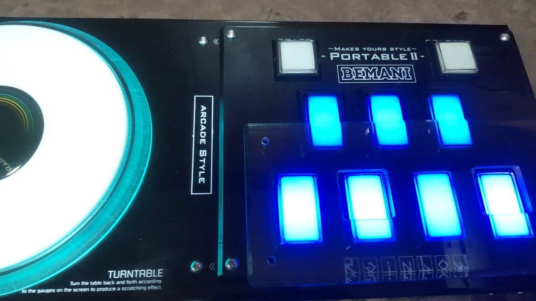 ビートマニア Rainbowportable 虹コン三和ボタン 静音化 RGB