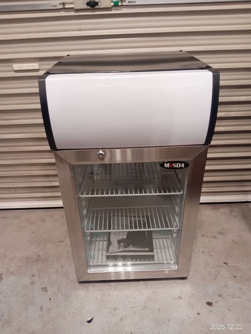 冷蔵庫 ステンレススチール ガラス扉　冷蔵ショーケース
