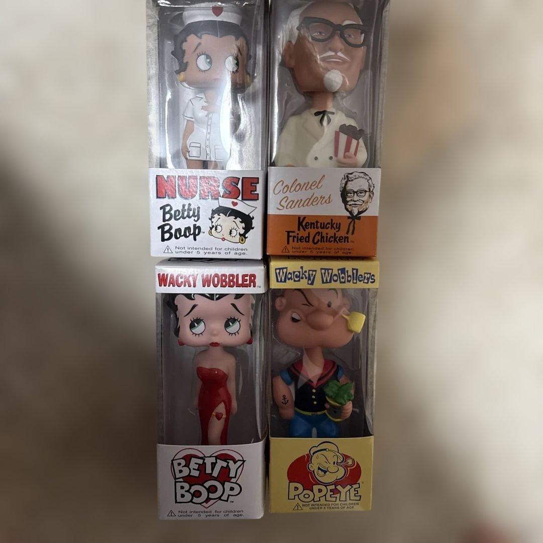 専用Funko Betty Boop ボブルヘッド 4点セット　ベティー　ポパイ