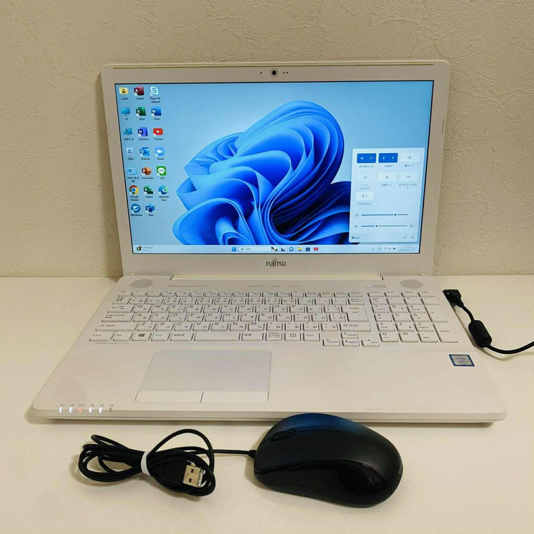 Y55 富士通ノートパソコンSSD第7世代Windows11オフィス2024付き