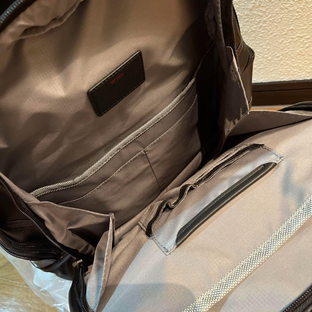 TUMI ALPHA3 本革 レザー リュック バックパック