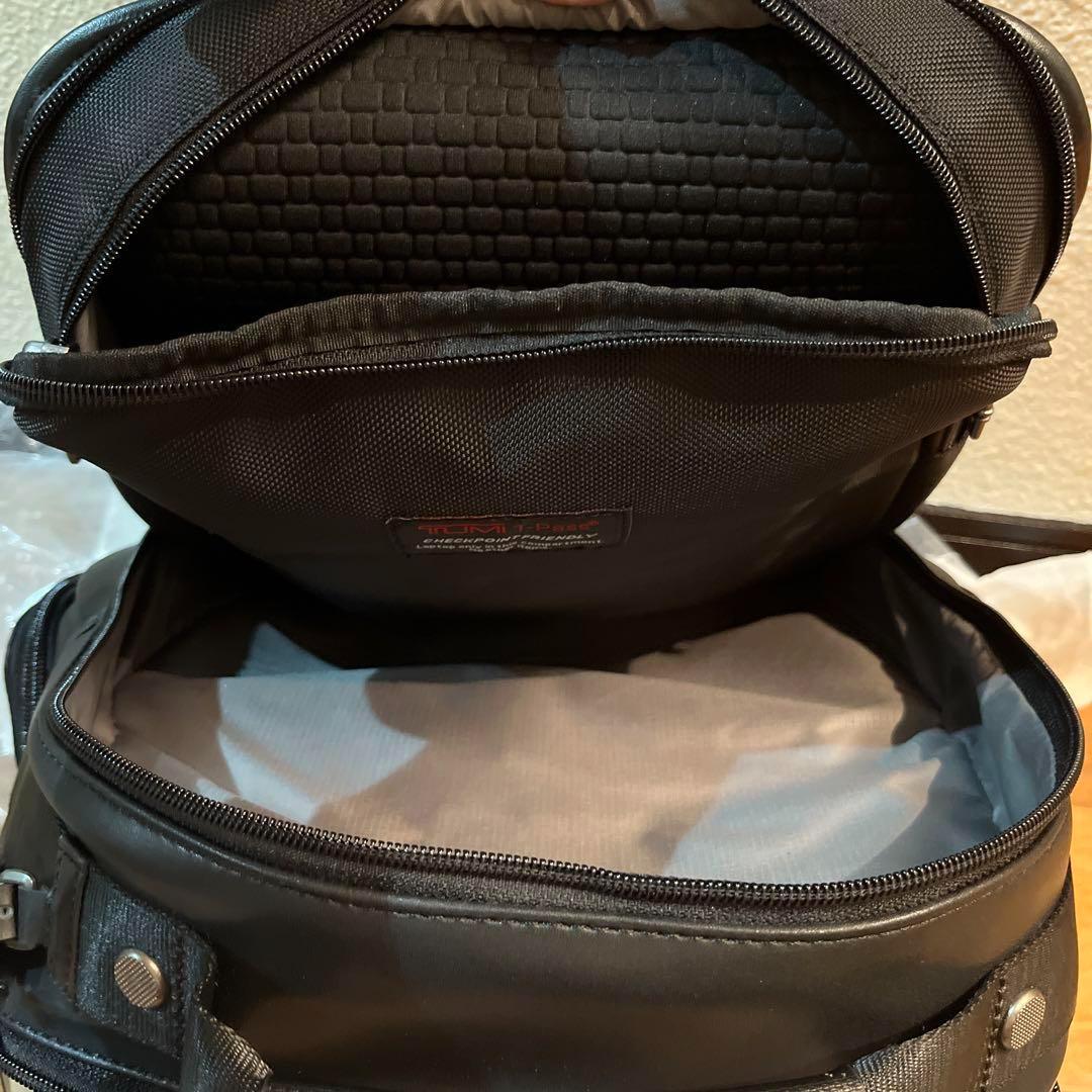 TUMI ALPHA3 本革 レザー リュック バックパック