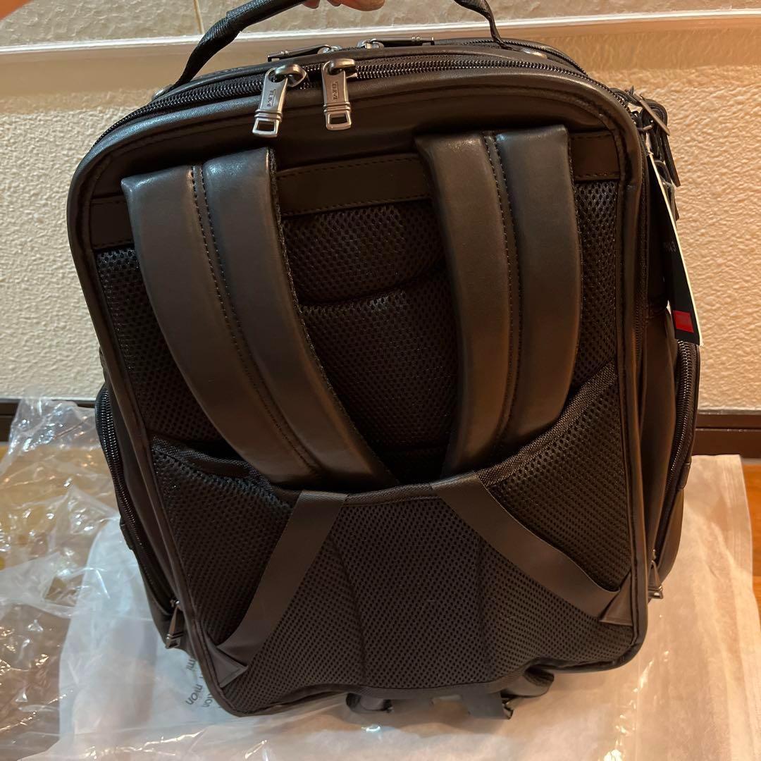 TUMI ALPHA3 本革 レザー リュック バックパック