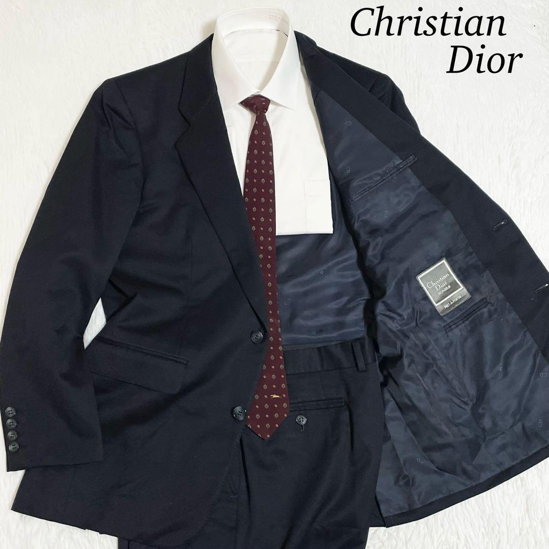 【美品】Christian Dior セットアップ　スーツ　裏地ロゴ総柄　L相当
