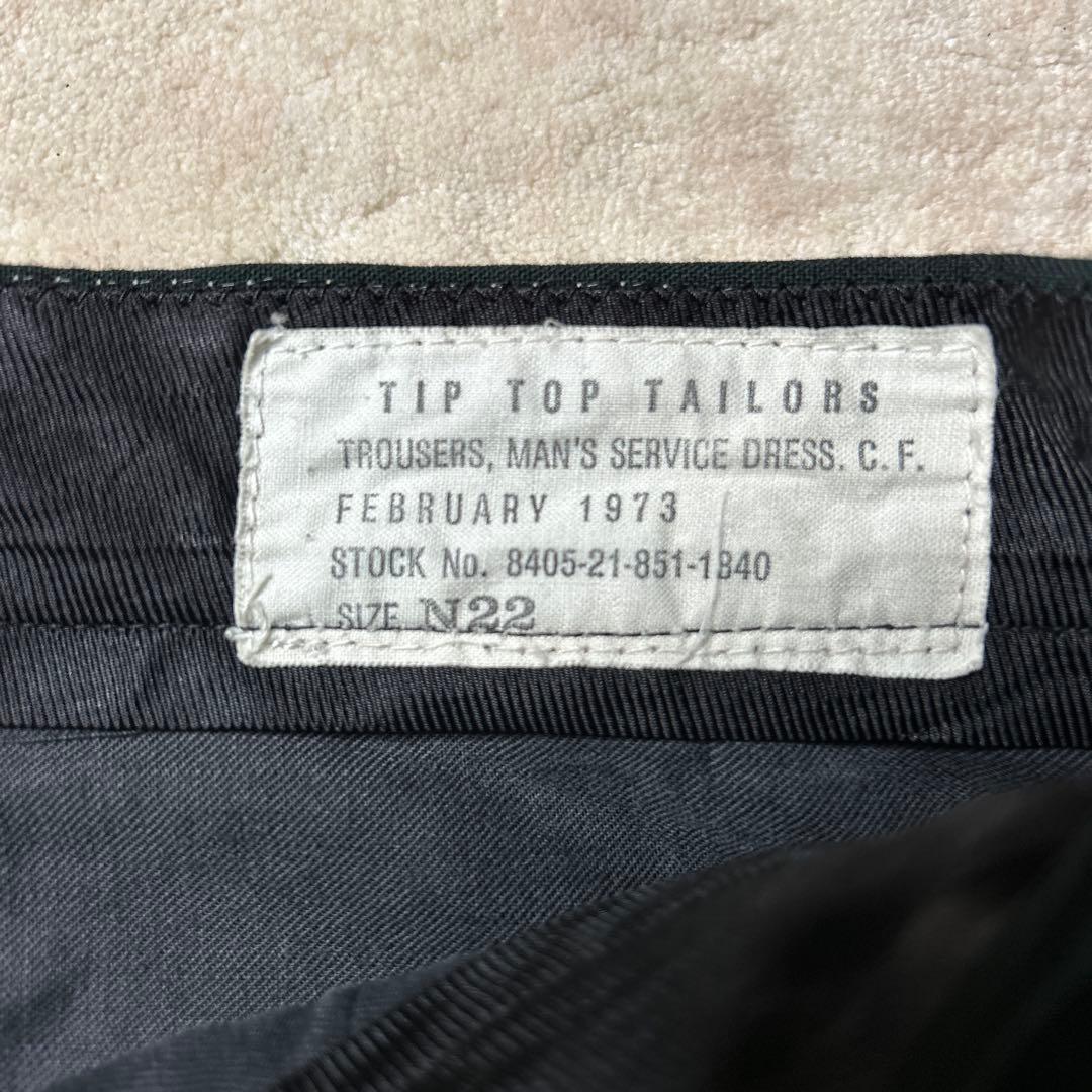 カナダ軍 TIPTOPTAILORS 70s ドレスパンツ 1973年製