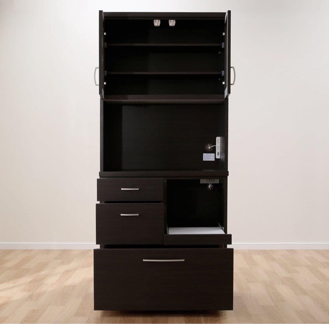 【よしまお様向け】ダークブラウン キャビネット 食器棚